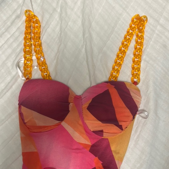 Windsor Pink and Orange Mini Dress - Picture 2 of 4